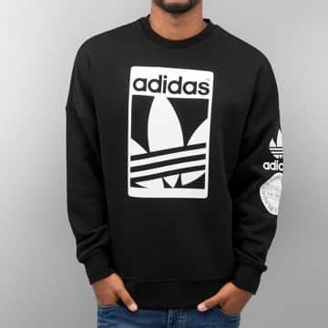 adidas pulli schwarz mit weißen logo auf ärmel|Adidas Pullover online kaufen .